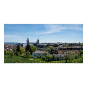 Panorama of historic old town of Bamberg, Germany Poster