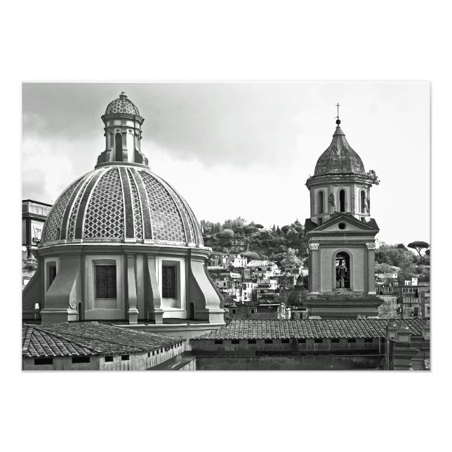 Panorama of Naples with temples Photo Print (Front)