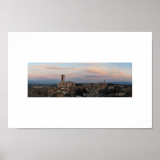 panorama of perugia (cropped) poster