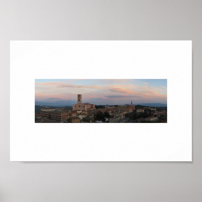 panorama of perugia (cropped) poster (Front)
