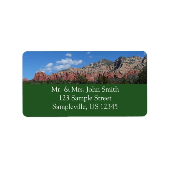 Panorama of Red Rocks in Sedona Arizona
