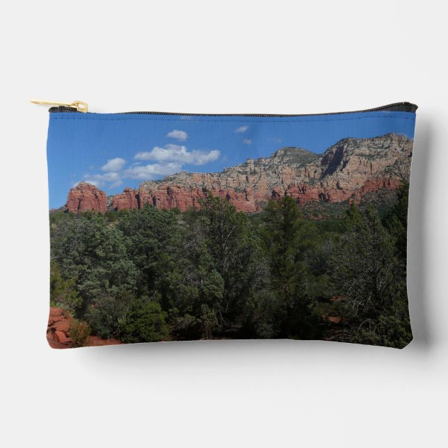 Panorama of Red Rocks in Sedona Arizona Accessory Pouch (Front)