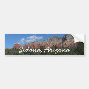 Panorama of Red Rocks in Sedona Arizona Bumper Sticker