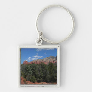 Panorama of Red Rocks in Sedona Arizona Keychain