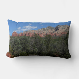 Panorama of Red Rocks in Sedona Arizona Lumbar Pillow