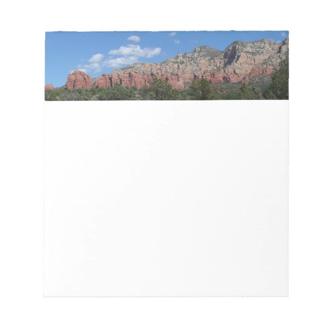 Panorama of Red Rocks in Sedona Arizona Notepad (Front)