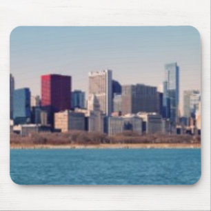 Panorama of the Chicago skyline Mouse Pad