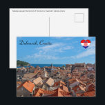 Panorama of the city of Dubrovnik - Croatia Postcard<br><div class="desc">Panoramic view over the red roofs of the city of Dubrovnik - Dalmatia,  Croatia. Shoot from the city walls of the old city.</div>