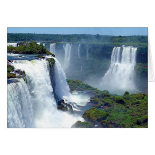Panorama of the Iguazu Waterfalls from Brazil