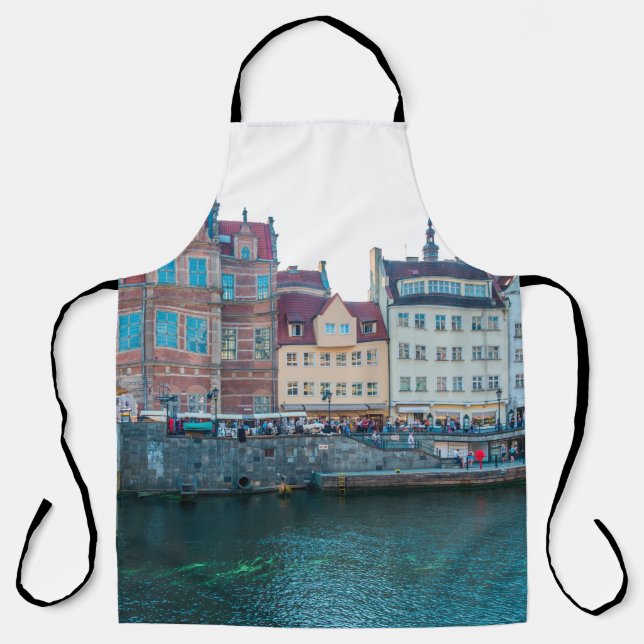 Panorama of typical colourful decorative medieval  apron (Front)