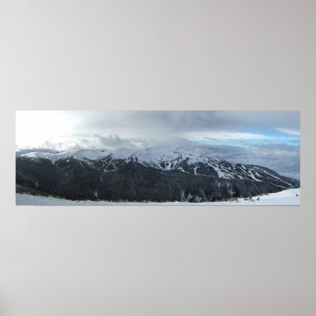 Panorama of Whistler's Symphony and Harmony Area Poster (Front)