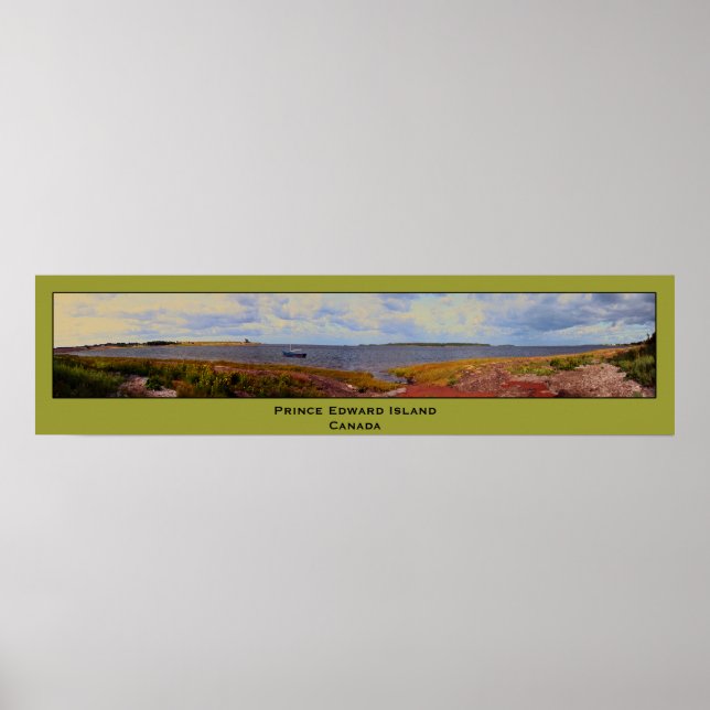 Panorama painting of Prince Edward Island, Canada Poster (Front)