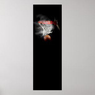 Panoramic Basketball Poster