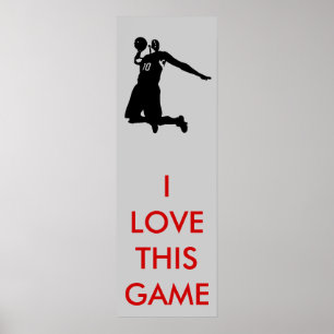 Panoramic Basketball Poster