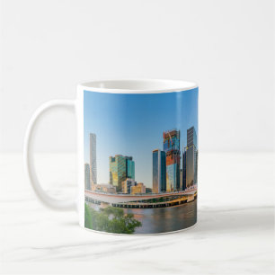 Panoramic Downtown Brisbane Australia Skyline Coffee Mug