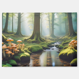 Panoramic Landscape Panoramic River Nature Forest Magnet