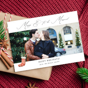 Panoramic Merry & To Be Married w Stocking Photo