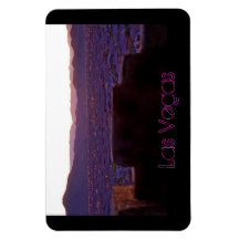 Panoramic Mountains Las Vegas View Flexible Magnet