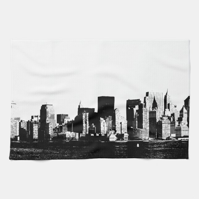 Panoramic New York City Kitchen Towels (Horizontal)
