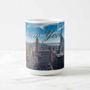 Panoramic New York City Travel  Coffee Mug