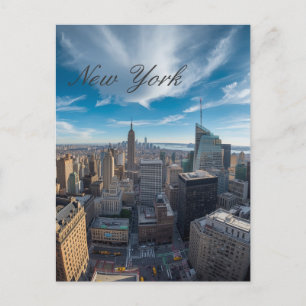 Panoramic New York City Travel  Postcard
