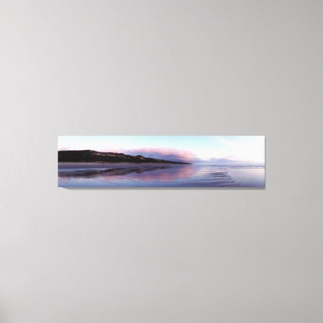 Panoramic Ocean Sunset Canvas Art (Front)