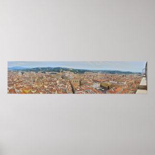 Panoramic of Florence, Italy Poster