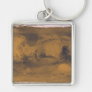Panoramic of Mars the Red Planet from Space  Keychain