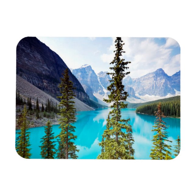 Panoramic of Moraine Lake | Valley of Ten Peaks Magnet (Horizontal)