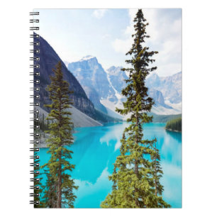 Panoramic of Moraine Lake   Valley of Ten Peaks Notebook