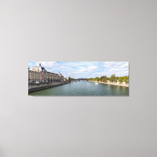 Panoramic of Musee d'Orsay from Pont Royal - Paris Canvas Print
