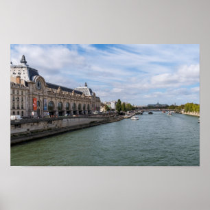 Panoramic of Musee d'Orsay from Pont Royal - Paris Poster