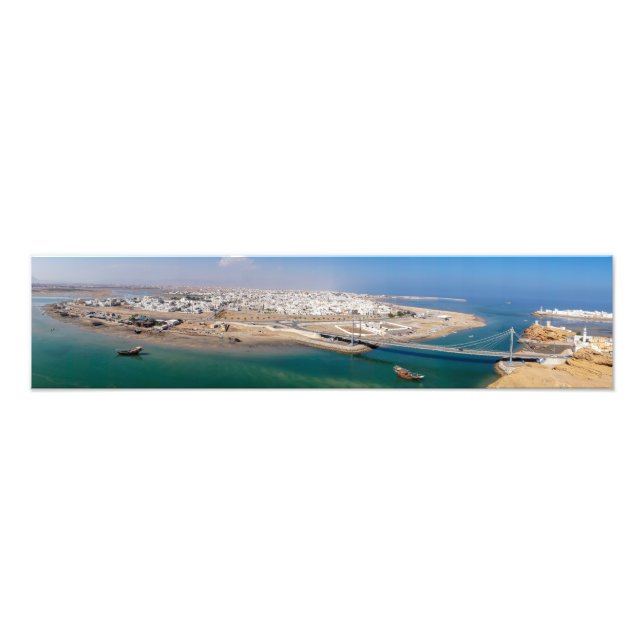 Panoramic of Sur harbour - Oman Photo Print (Front)