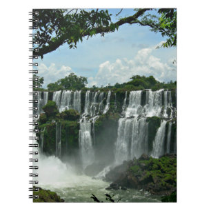 Panoramic Of The Iguazu Falls Notebook