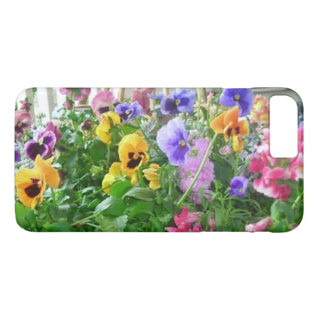 Panoramic Pansies Case-Mate iPhone Case (Back (Horizontal))