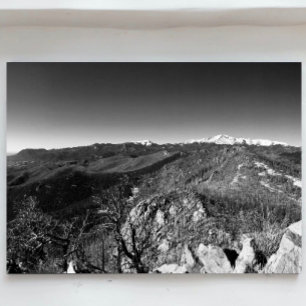 Panoramic photo of Cheyenne Mtn. and Pikes Peak