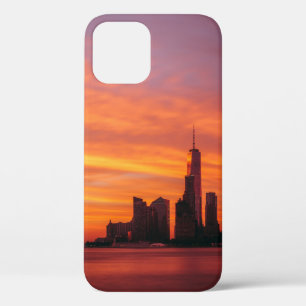 PANORAMIC PHOTOGRAPHY OF SUNSET AT THE CITY iPhone 12 CASE