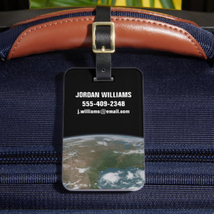 Panoramic Planet Earth And The Us. 2 Luggage Tag