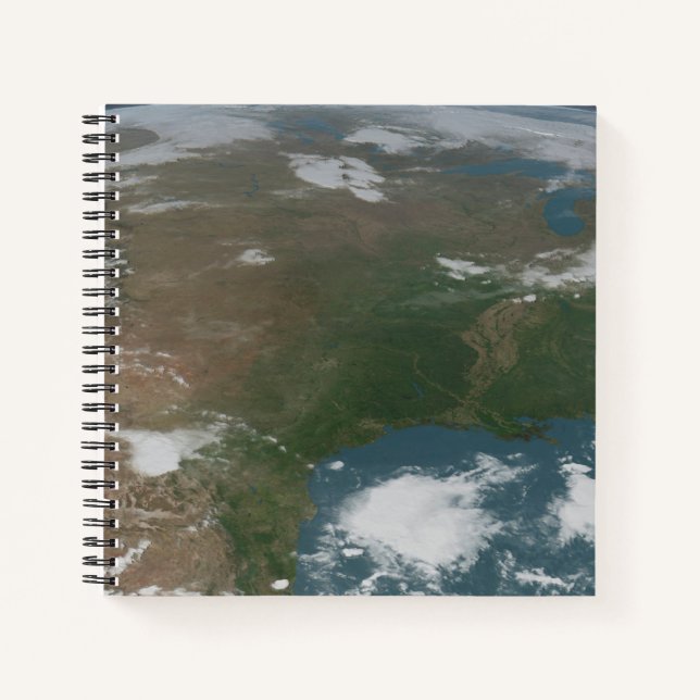 Panoramic Planet Earth And The Us. 2 Notebook (Front)