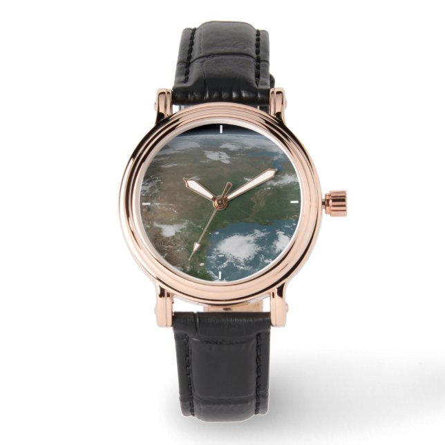 Panoramic Planet Earth And The Us. 2 Watch (Front)