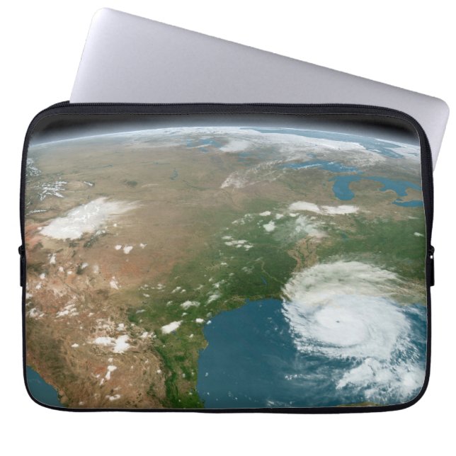 Panoramic Planet Earth And The Us. Laptop Sleeve (Front)