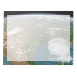 Panoramic Planet Earth And The Us. Notepad