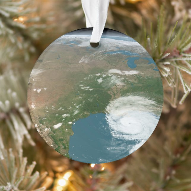 Panoramic Planet Earth And The Us. Ornament (Tree)