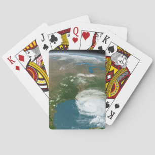 Panoramic Planet Earth And The Us. Playing Cards