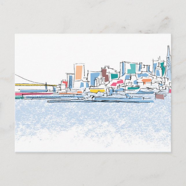 Panoramic San Franciso, CA Postcard (Front)