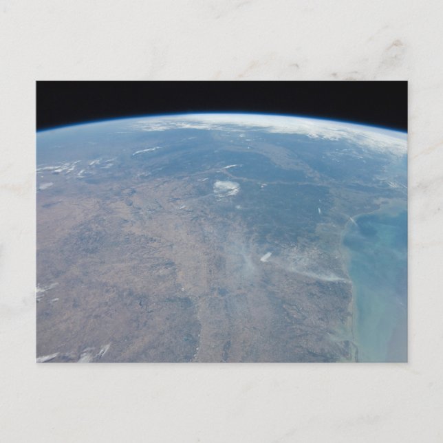 Panoramic Texas And The Gulf Of Mexico Postcard (Front)