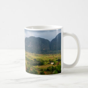Panoramic valley landscape, Cuba Coffee Mug