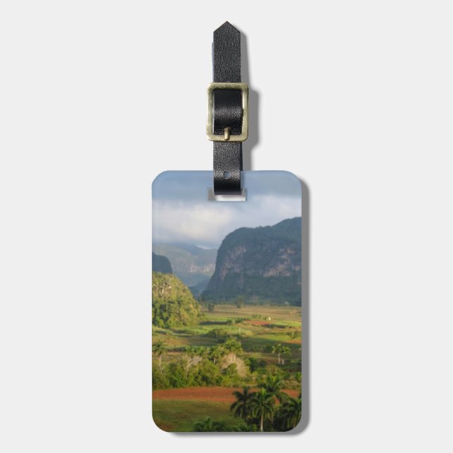Panoramic valley landscape, Cuba Luggage Tag (Front Vertical)