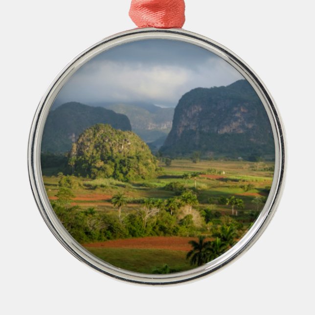 Panoramic valley landscape, Cuba Metal Ornament (Front)