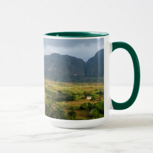 Panoramic valley landscape, Cuba Mug